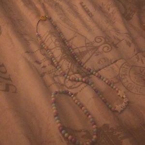Pastel Colored Bracelet With Necklace